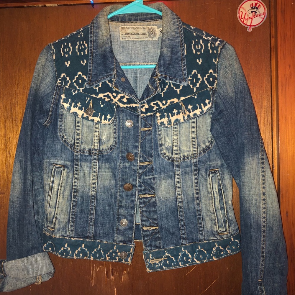 Artisan De Luxe Anthropologie Jean Jacket